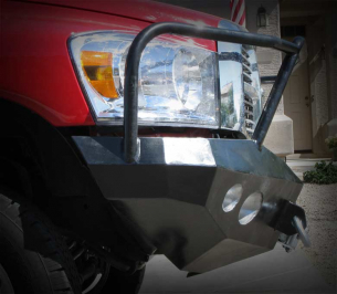Dodge Ram front bumper side view